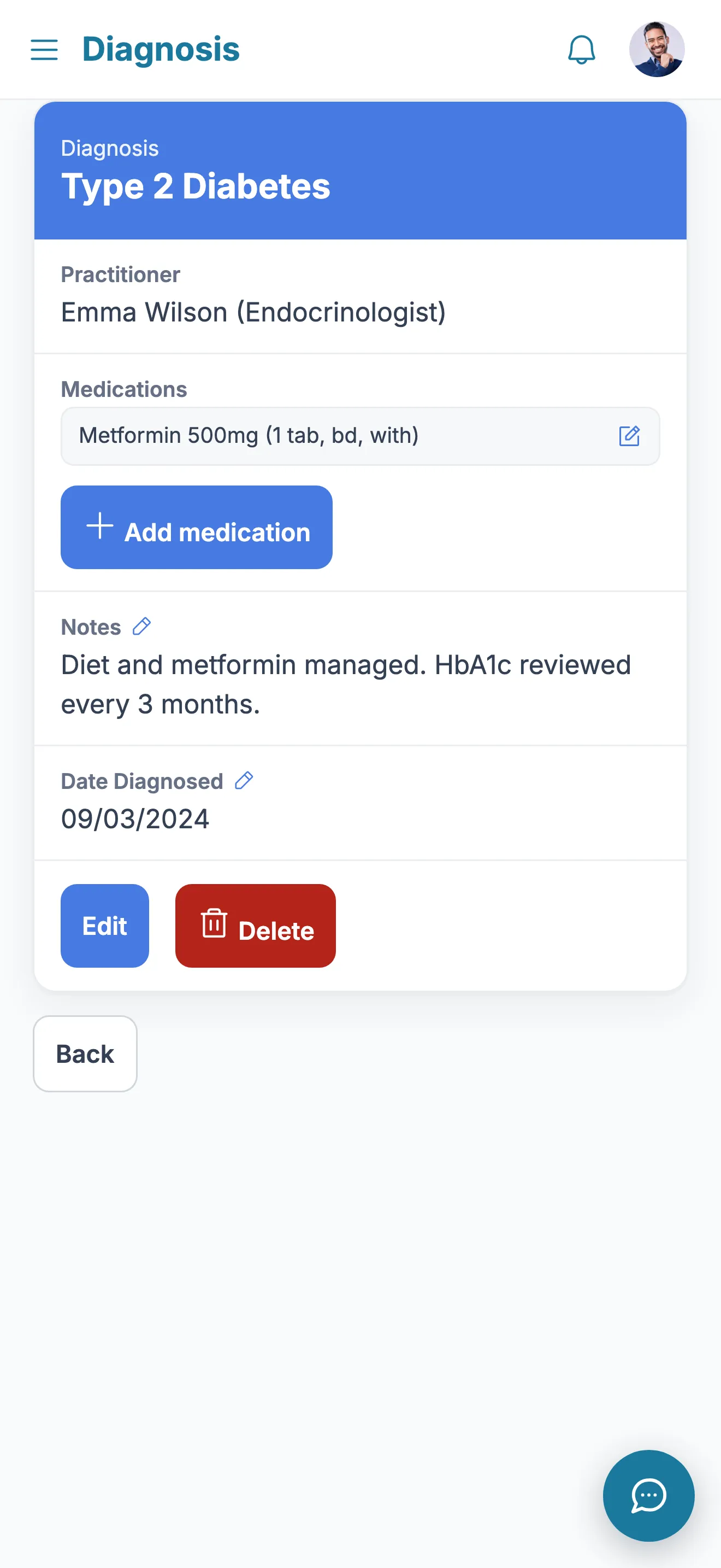 Medications screen
